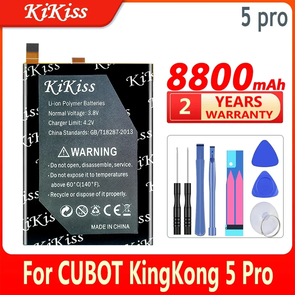 KiKiss Battery kingkong 5 pro 8800mah For CUBOT King Kong5 Pro 5Pro High Capacity Bateria