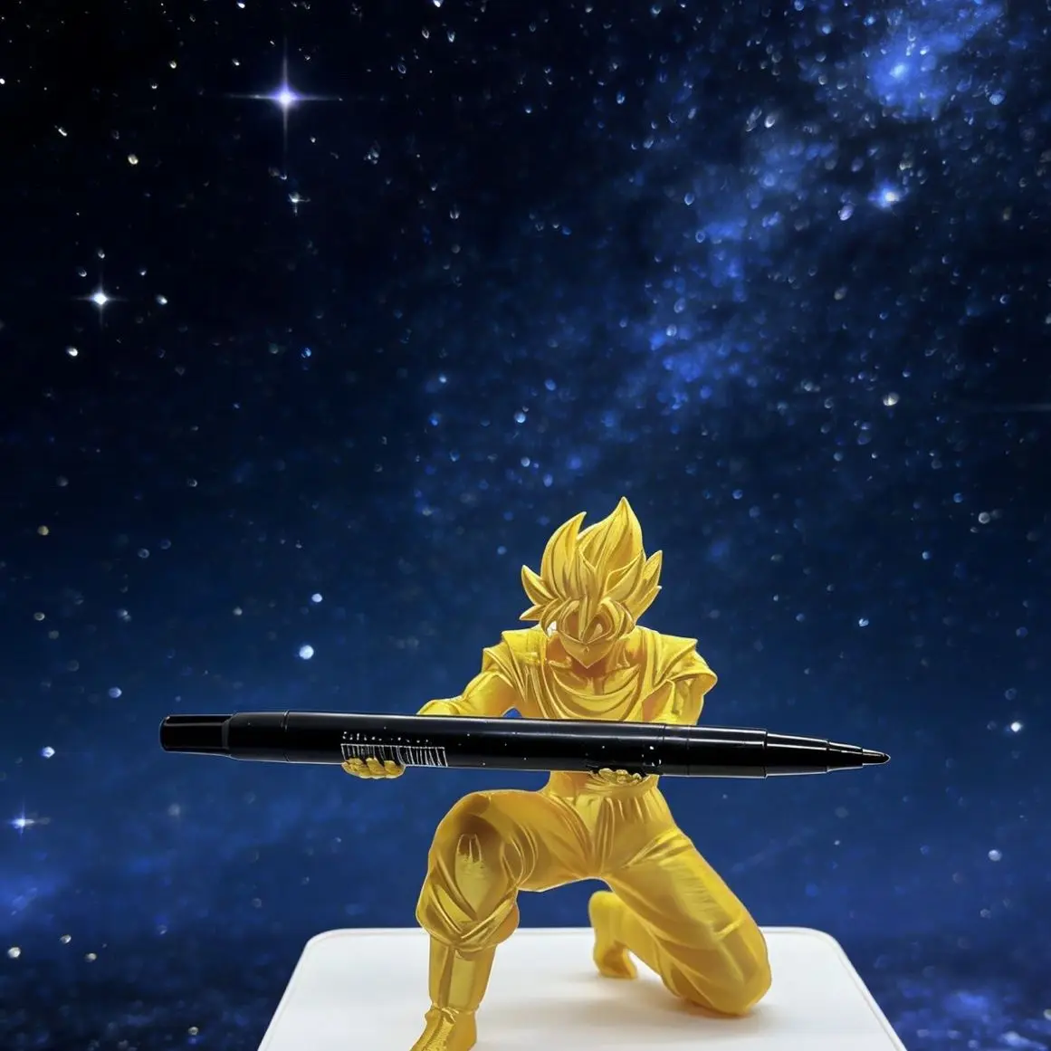 Dragon Ball Super Saiyan Cartoon Cute Figure Doll Personality 2D Student Pen Holder Ornament Toy Animation Peripheral Wholesale
