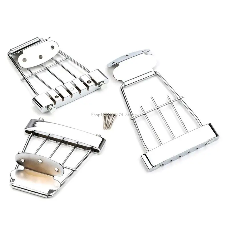 Short Guitar Bridge Tailpiece 6 String Electric Guitar Trapeze Tailpiece Bridge