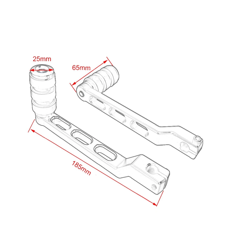 Palanca de cambios de punta de talón de Pedal, clavijas de cambio moleteadas negras para Harley Softail Touring Electra Road Glide FLHR