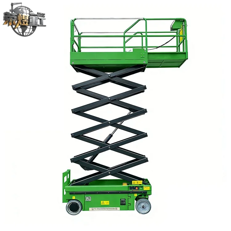 Customized Electric 6m-12m Self-propelled Scissor Lift Aerial Work Platform Steel Mobile Platform 80-1000kg Capacity GTJZ0608