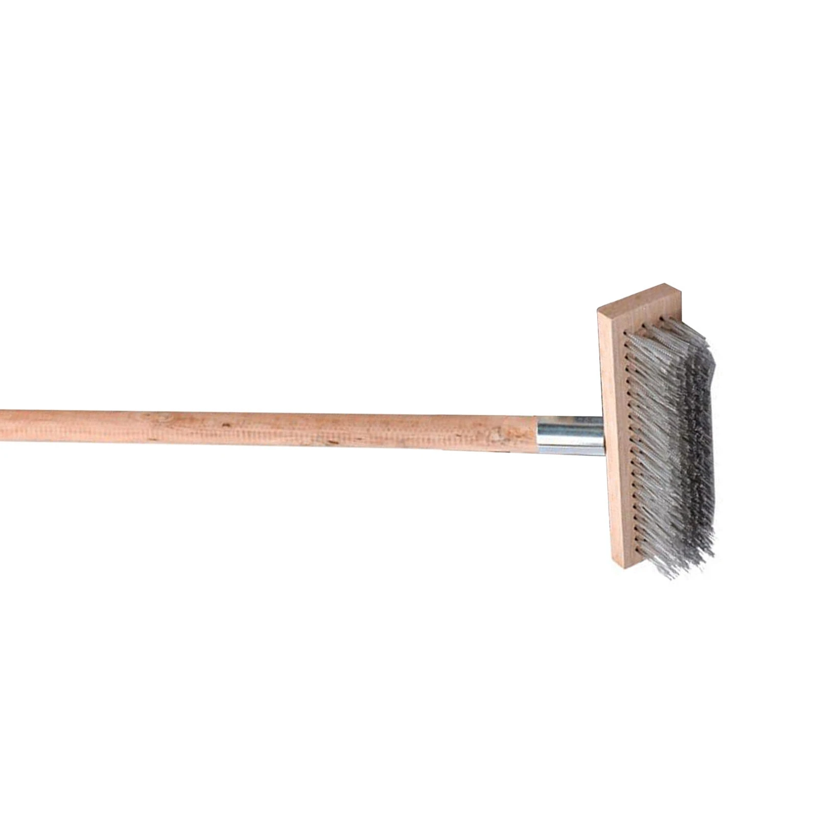 Heavy Duty Rough Surface Floor Brush Stainless Steel Wire Deck Scrub Cleaning Tool 20cm
