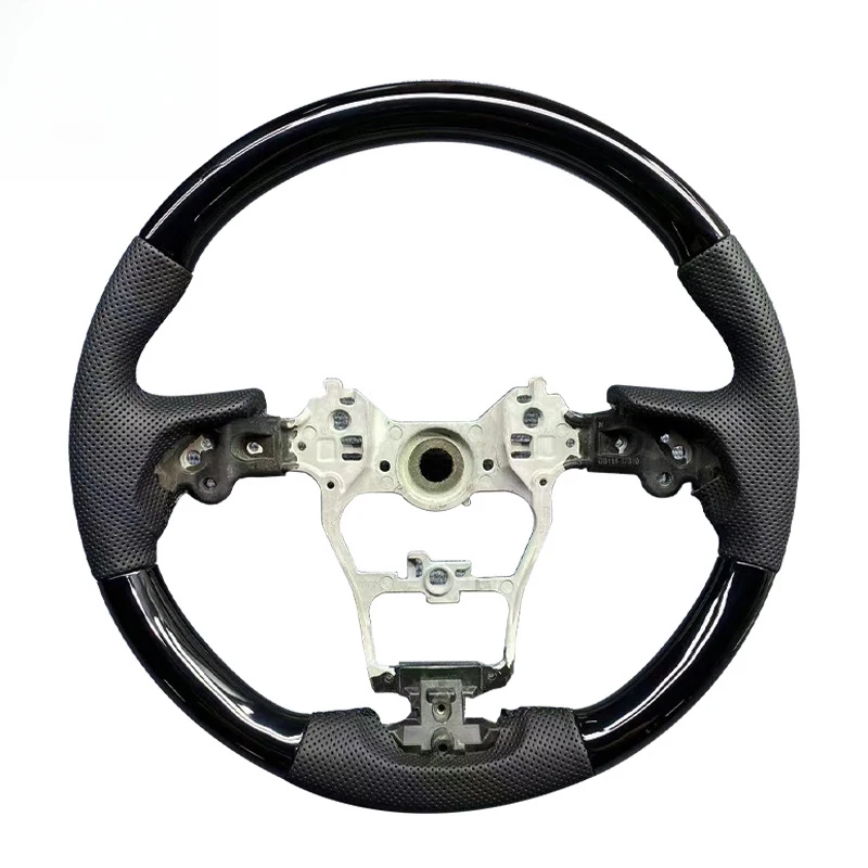 For Toyota Sienna, Granvia, Highlander, mahogany carbon fiber steering wheel modification, Crown, Nufang cross-border