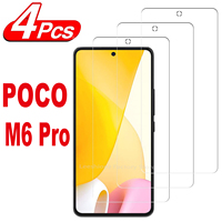 For Xiaomi POCO M6 Pro 4G 5G, HD Screen Protector 2/4Pcs 9H Tempered Glass