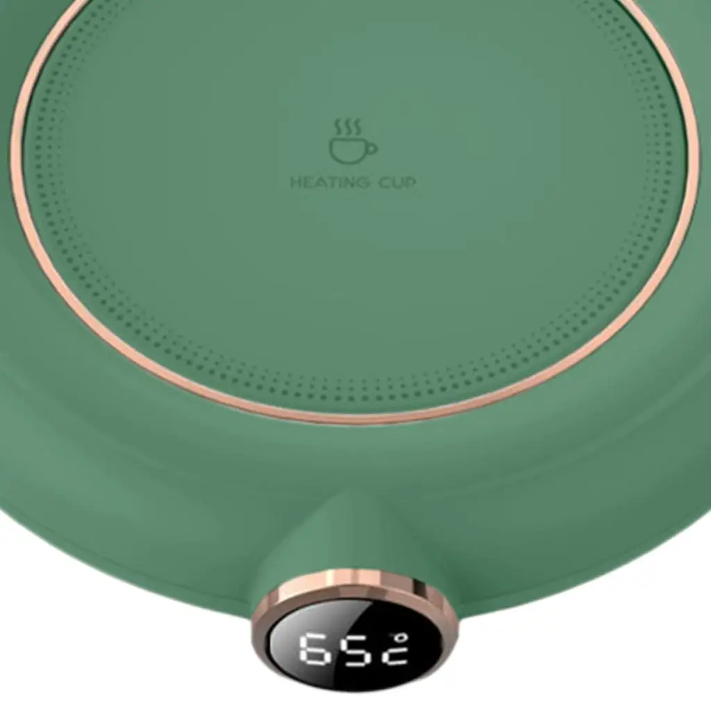 2 calentadores de tazas con calefacción de escritorio USB, pantalla LED de 10W para café, té de la leche, mantiene la bebida caliente