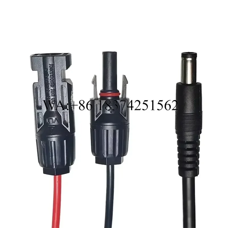 Wmwmnu for 1.5m Solar PV Panel Connector Energy Connection Cable To DC5521 Adapter Extension Cable 16 AWG Mobile Energy