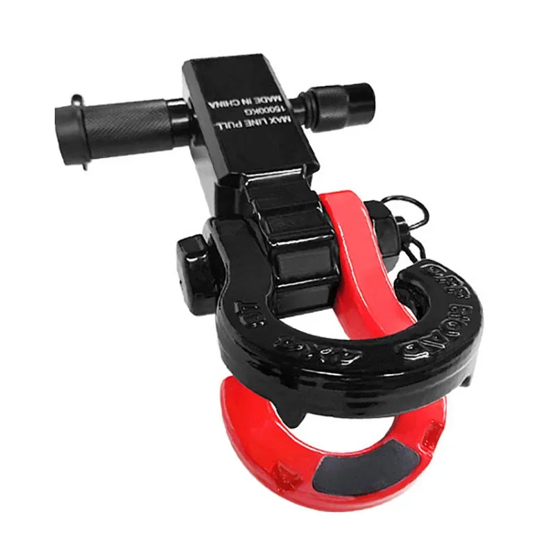 Split 3/4 Tiger Tooth Shackle Trailer Arm With Lock Modified Off-Road Vehicle Accessories 2-Inch Square Mouth Trailer Shackle