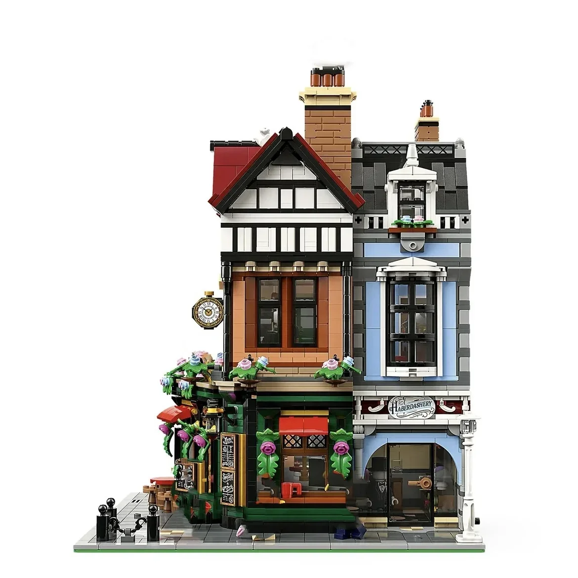 Creative Expert Tudor Corner Model Modular House Building Blocks Compatible 10350 Street View Toys For Kids Adults New Year Gift