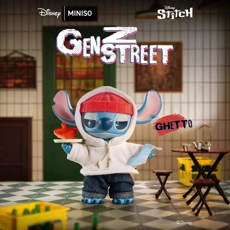 NUOVO Disney Stitch Gen Z Street Series Vinyl Blind Box Joint Mobile Stitch Modello Zaino Ciondolo Compleanno Regalo di Natale