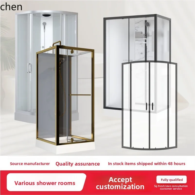 HTT Factory Direct Sales Integrated Bathroom Small Apartment Homestay Separate Finished Dry Wet Overall Shower Room Integrated