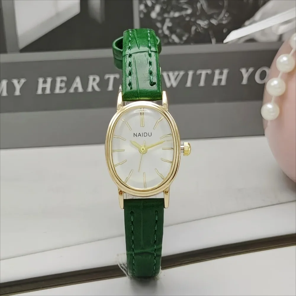 Fashion Brand Women Oval Dial Watch Luxury Leather Strap Quartz Watch Gift Ladies Wristwatches Relojes Para Mujer Wholesale view 3