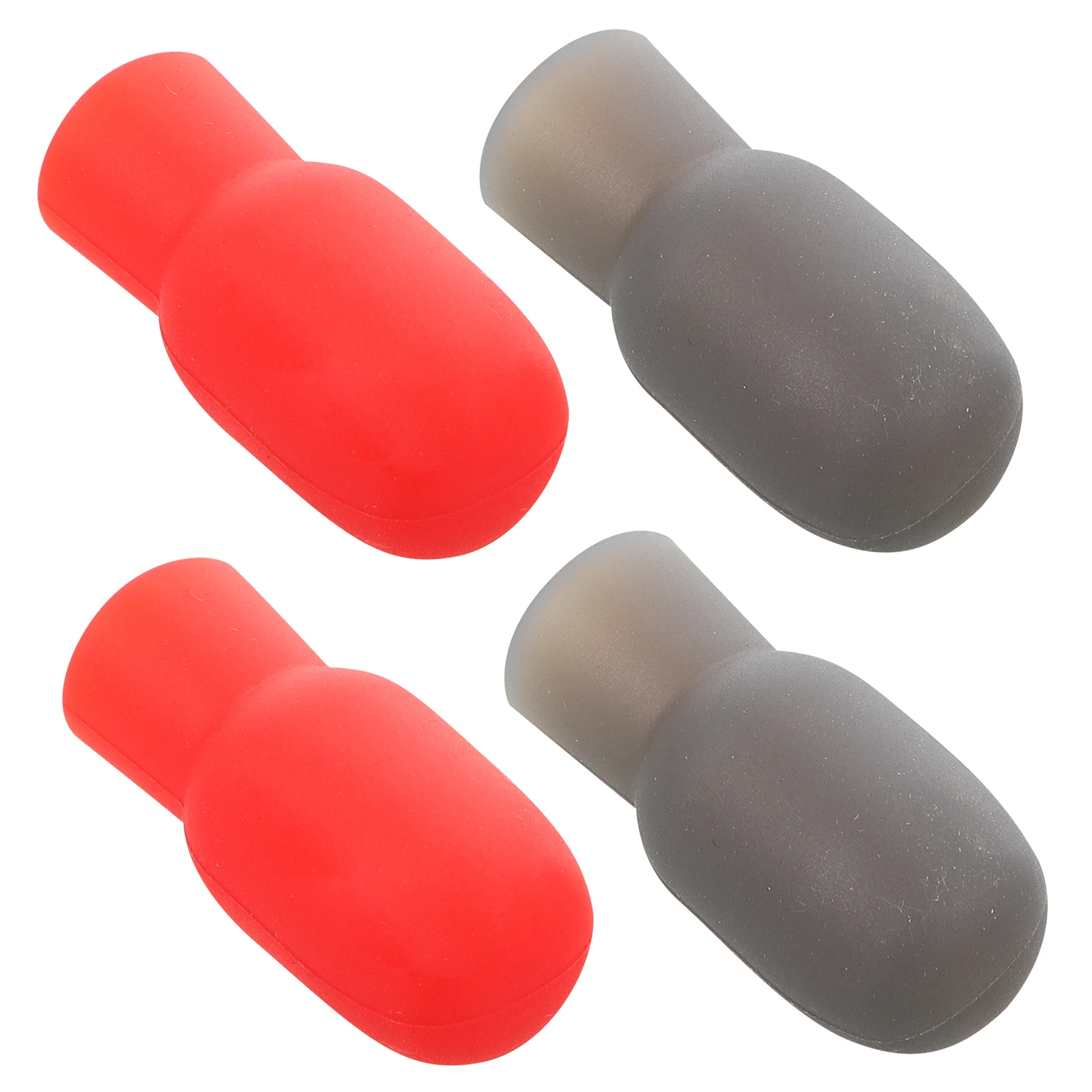 

4 Pcs Drumstick Protector Silent Cover Caps Silicone Head Accessories Tips Silica Gel