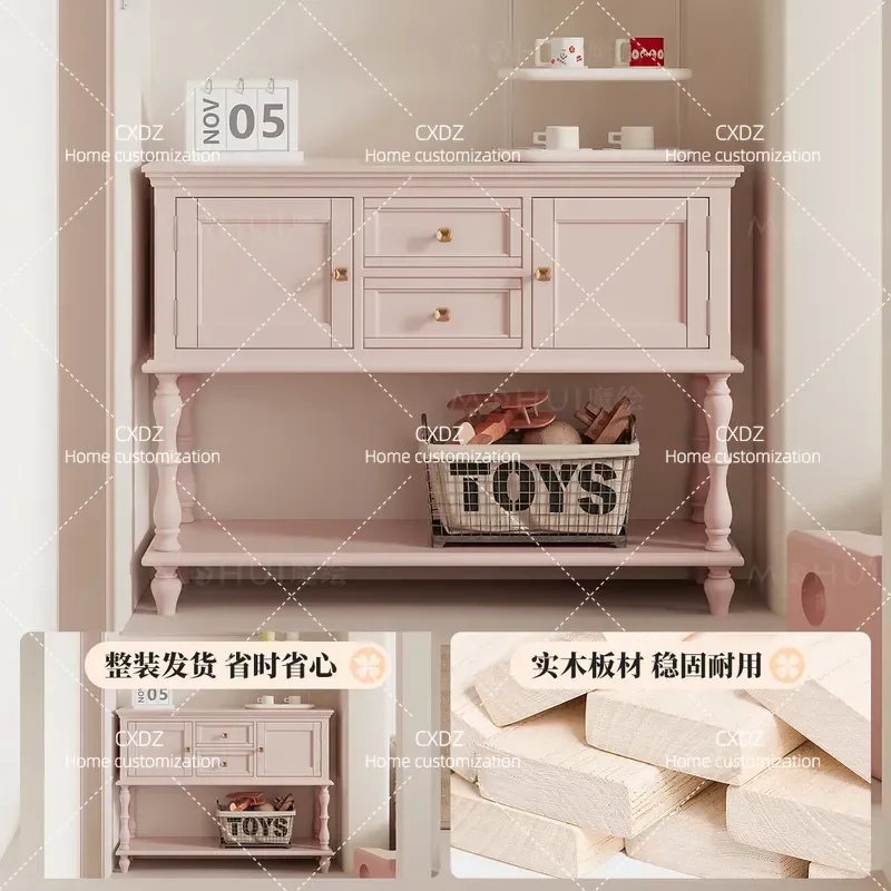 Retro Entrance Cabinet Opposite Door Household Partition Cabinet Living Room Decoration