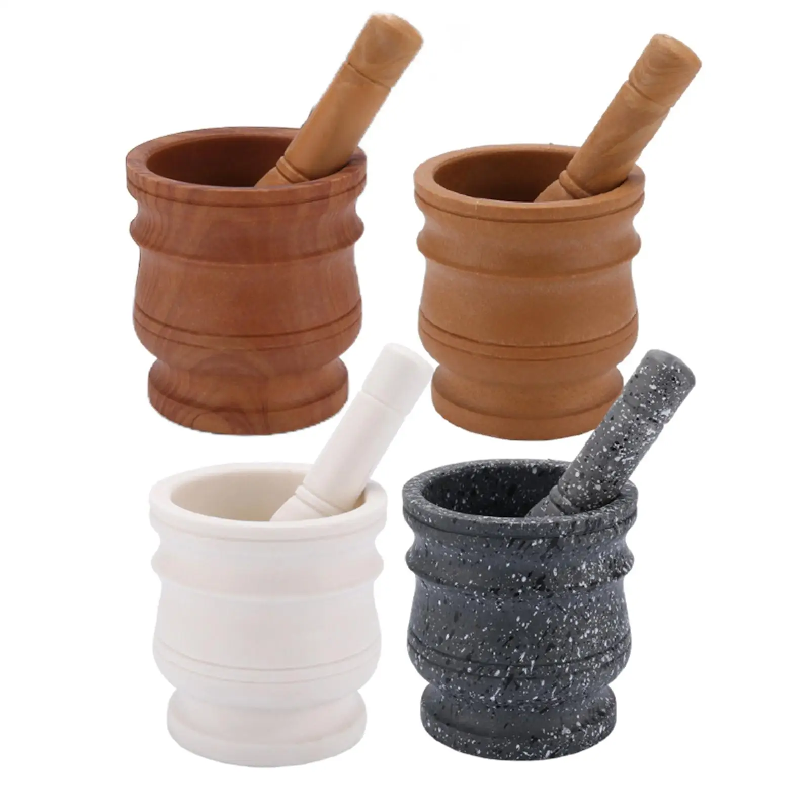 Mortar Pestle Spice Crusher Manual Pill Crusher Spice Grinder Herb Bowl Pesto Powder