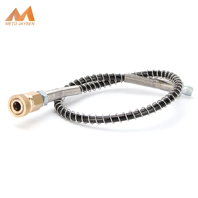 

Pneumatics Air Pump 50cm Long Air Refilling High Pressure Nylon Hose M10x1 Thread with Quick Disconnect 40Mpa 400Bar 6000psi