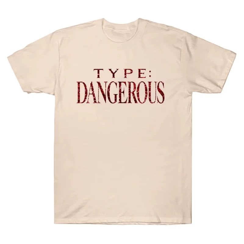Mariah Carey Merch Type Dangerous Glitter T-Shirt Summer Cotton Men Women Large Size Top Y2K Clothes Crewneck Short Sleeve Tees