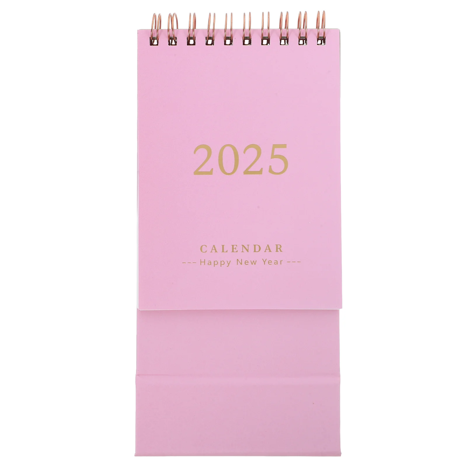 

2025 Desk Calendar Small Minimalist Calendars Office Home School Classroom 360 Degree Page Flipping Sturdy Metal