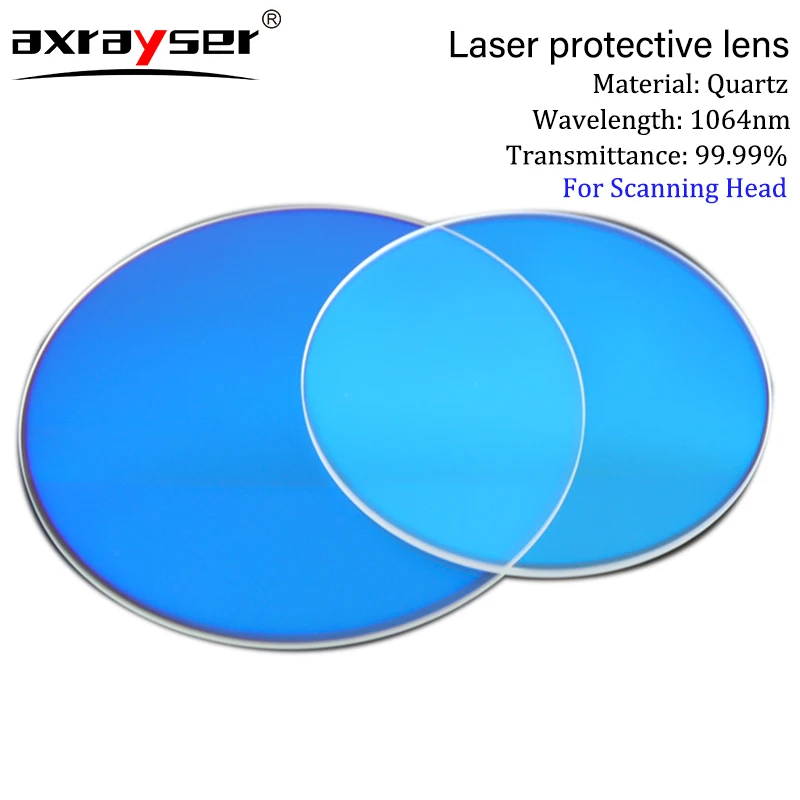 Quartz Fiber Lens For Laser Scanning Head Protective Windows Todos os Tamanhos 1064nm