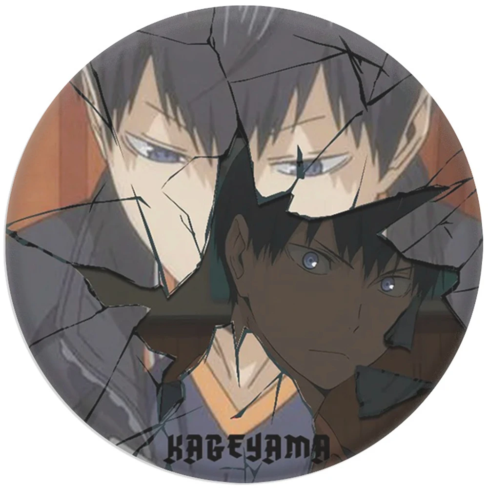 Anime Haikyuu de 58 mm!! Tadashi Yamaquchi Kei Tsukishima Cosplay COSTUME Badge broche SPTE fer blanc broche accessoire cadeau
