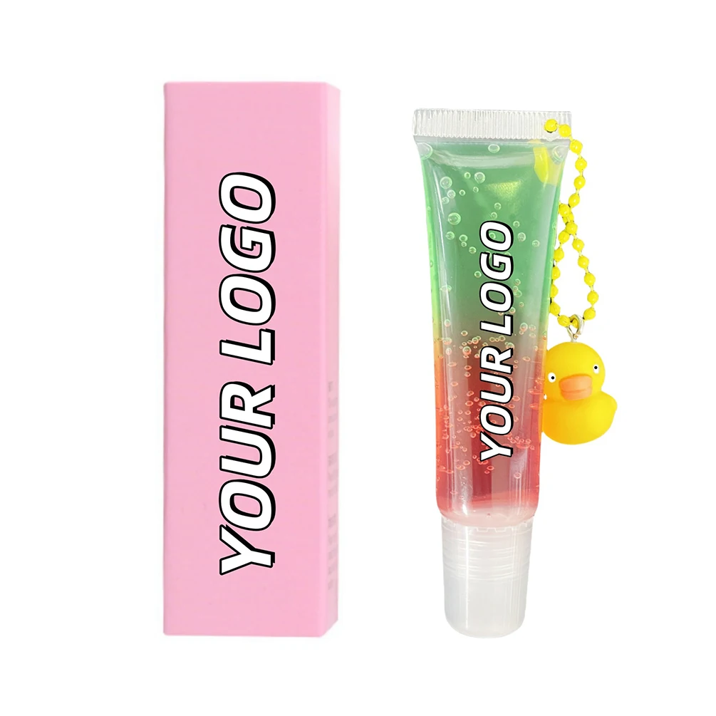 Lipgloss Private Label Bio glänzendes doppellagiges Gel individuelles Logo Pigment Antihaft-pflegende feuchtigkeitsspendende Make-up-Großhandel
