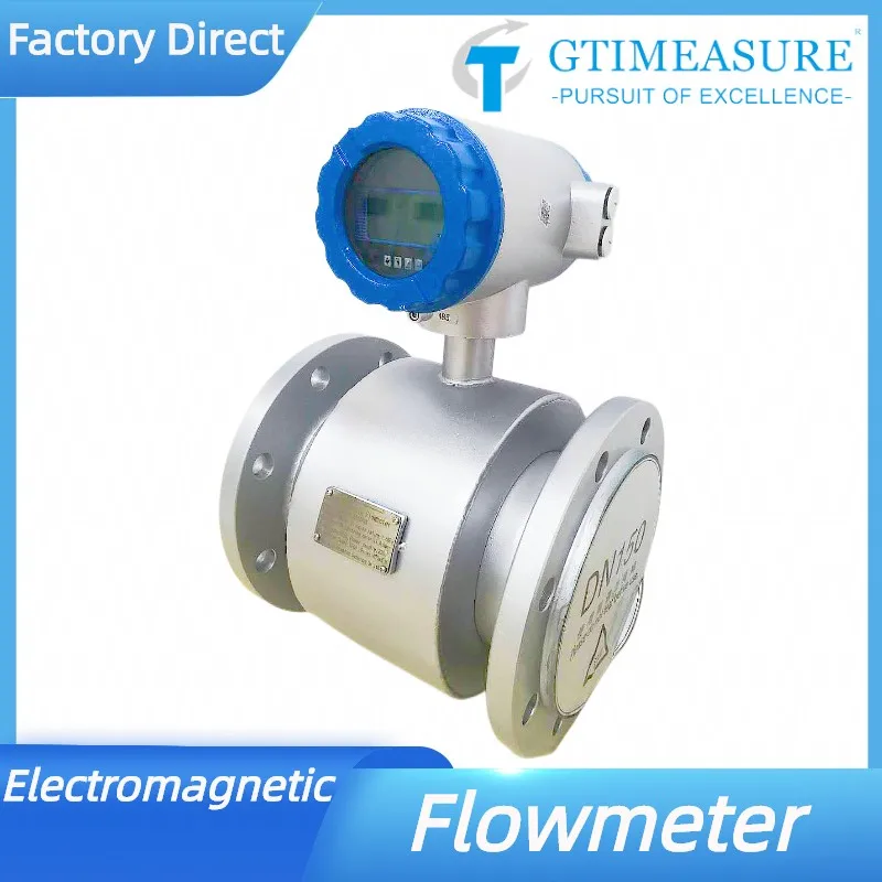 DN65 DN80 DN100 Electromagnetic Flowmeter for Sewage Waste Water Electronic Integrated Flow Meter 4-20mA