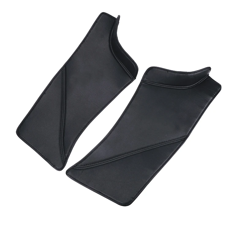 2pcs For tesla Model Y 2018-2023 2024 Rear Door Sill Leather Protective door mat Dirt proof pad Car accessories
