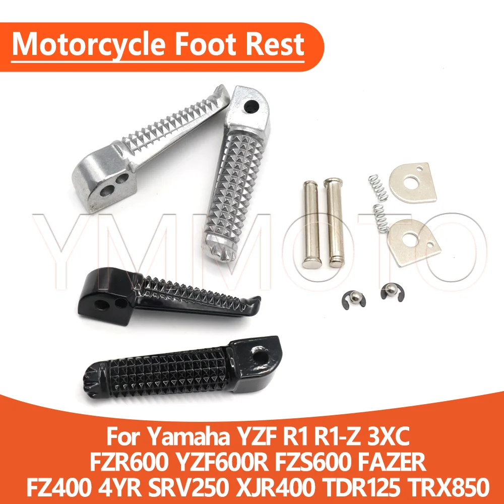 For Yamaha YZF R1 R1-Z 3XC FZR600 TDR125 YZF600R TRX850 FZS600 FZ400 4YR SRV250 XJR400 Motorcycle Footrest Pedal Step Pegs