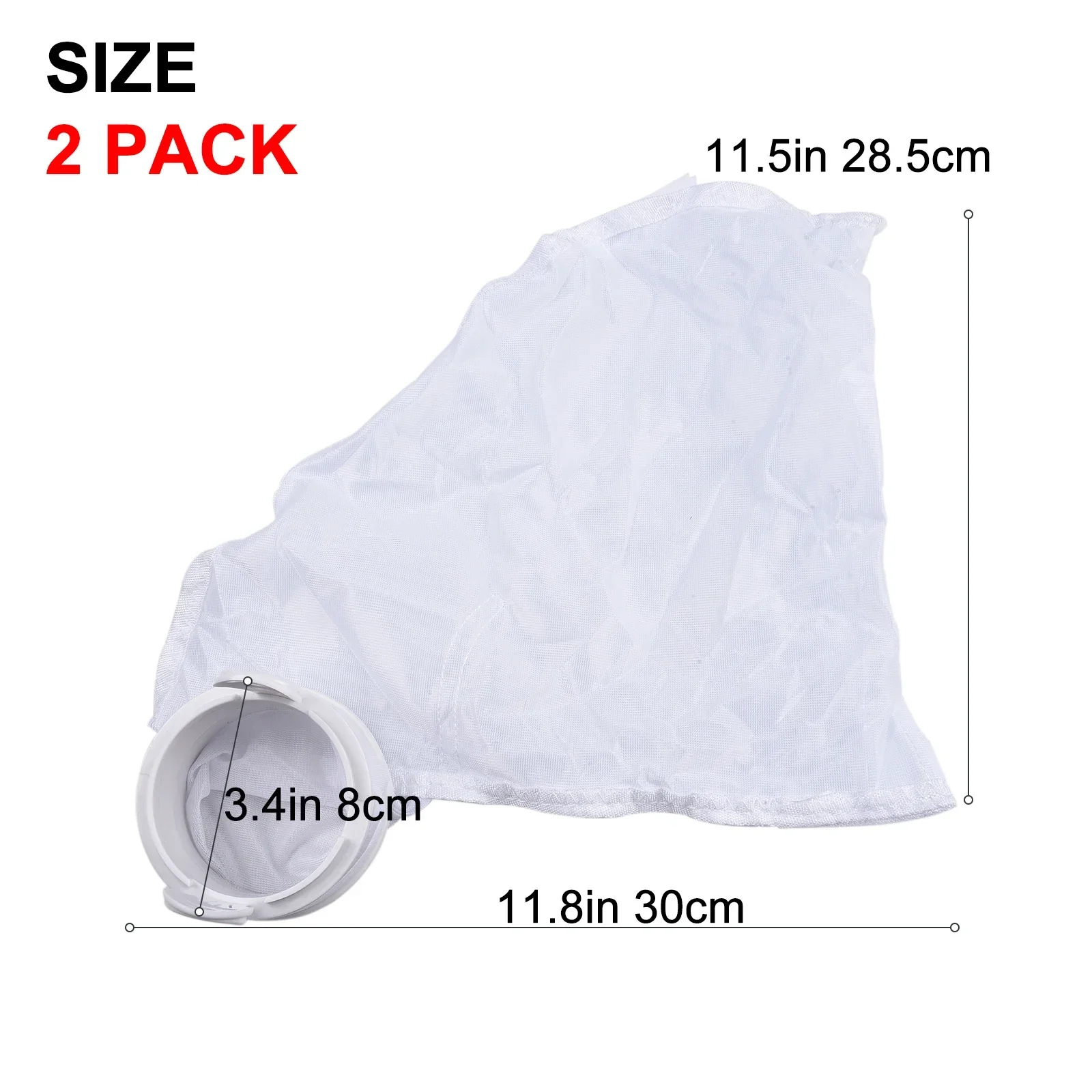 2 Pack Zippered Bag Pool Cleaner Bags All Purpose Filter Bag For Polaris 280 480 Part K13 K16Swimming Tubs Cleaner Bags Accessor