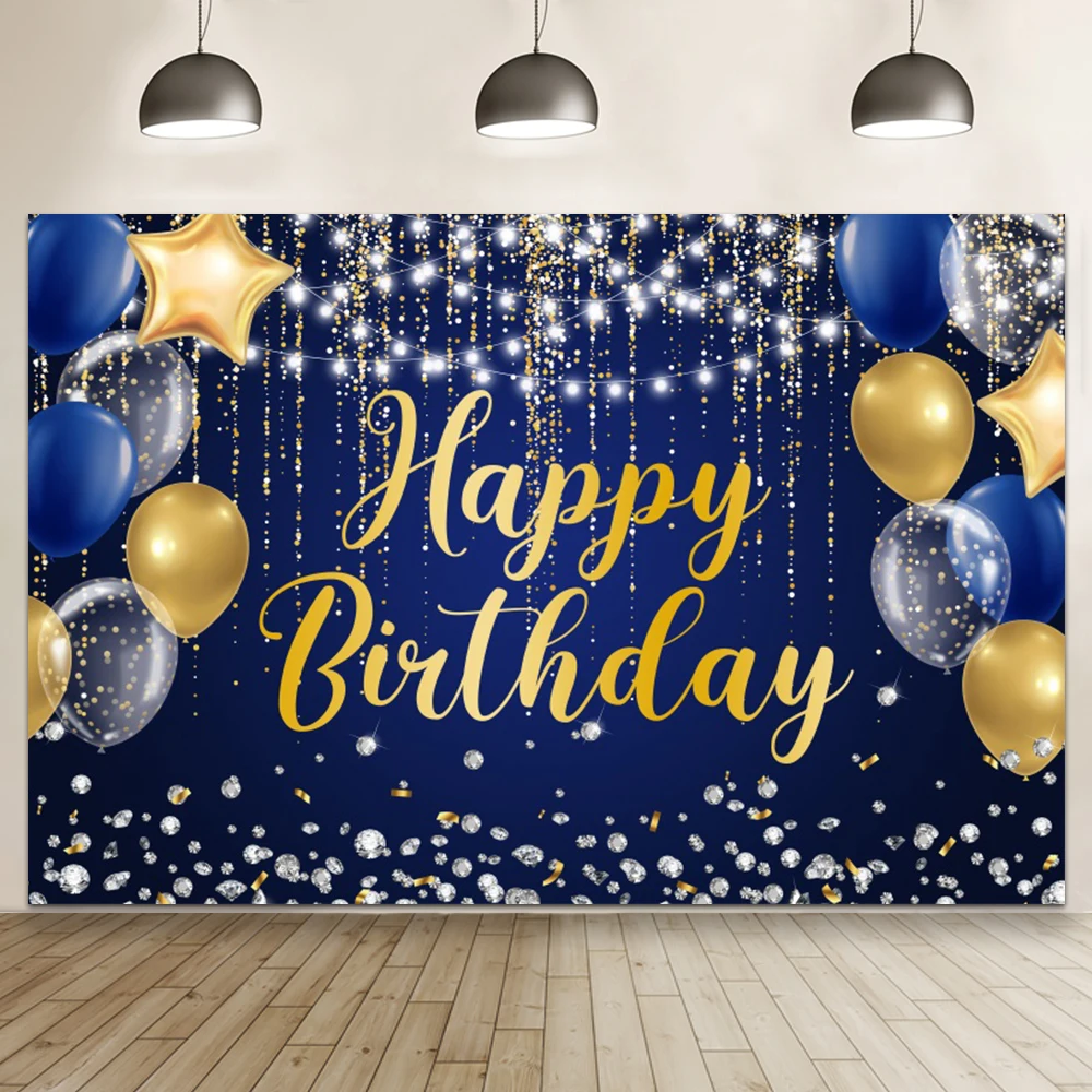 풍선 반짝이 생일 배경 보라색 핑크 소녀 생일 파티 사진 존 장식 배너, 사용자 정의 배경 포스터 사진 소품