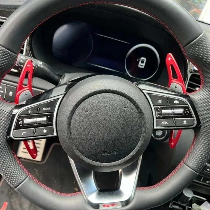 Shift Paddles For Kia Sorento 4 UM MQ4 GT-Line X-LINE Plug-In Hybrid 2016-2024 Car Steering Wheel Extension Shifter Sticker