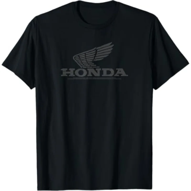 

Honda Men's and Women's T-shirts Racing Motorcycle Cultural Shirts Summer New Vintage Wing Riding Off-road Trend Short Sleeves