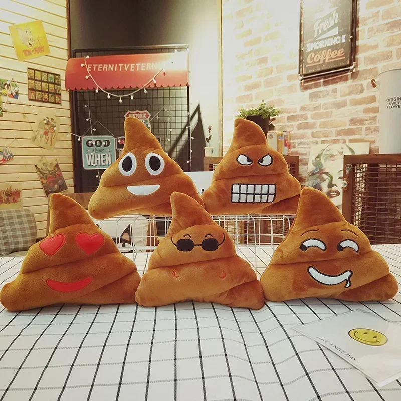 Pet Creative Super Poop Stuffed Plush Toy Funny Cute Face Expression Poop Doll for Children Kids Birthday Christmas Gifts Toy