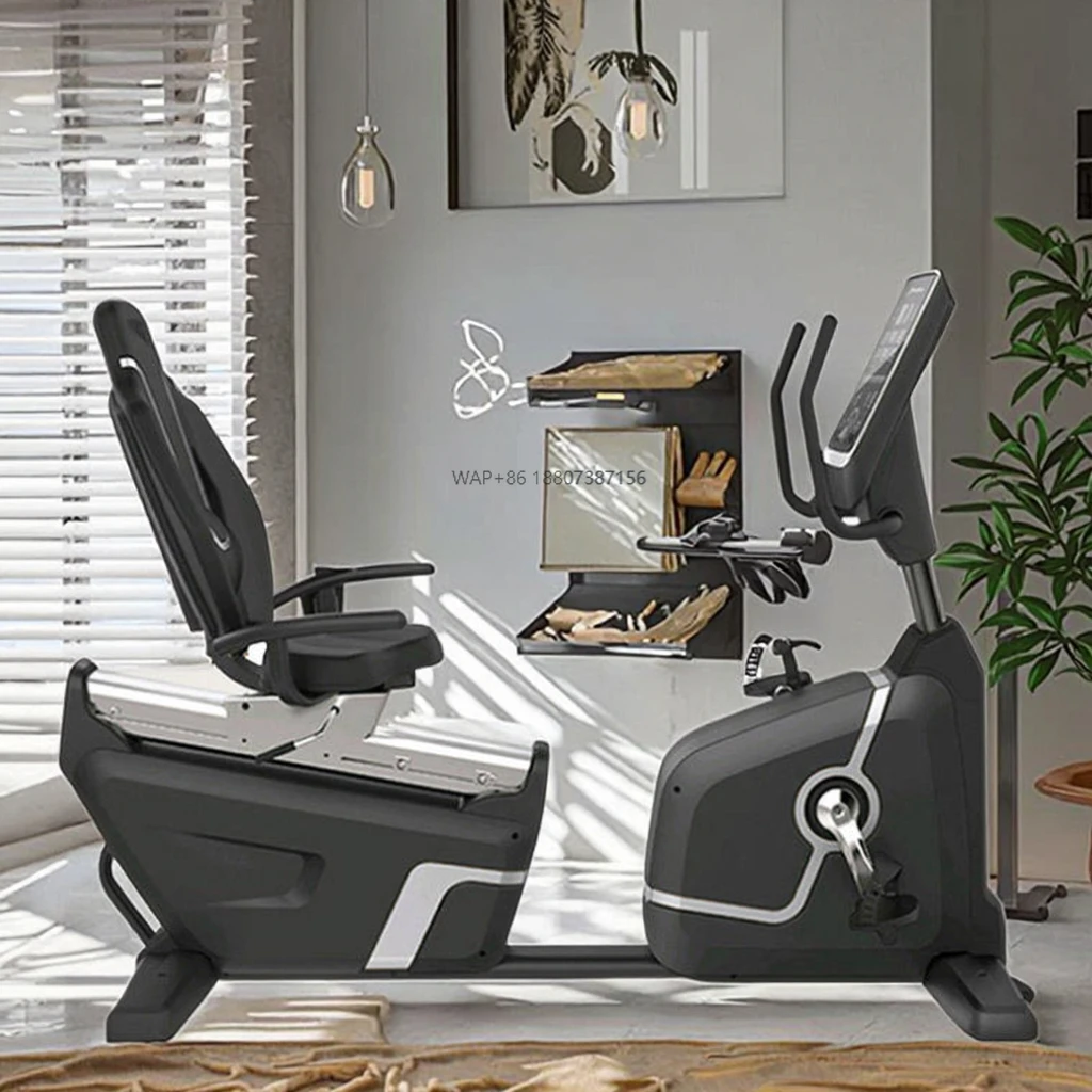 

New Commercial Bodybuilding Cardio Exercise Spinning Bike Home Fitness Horizontal Magnetic Exercise Bike