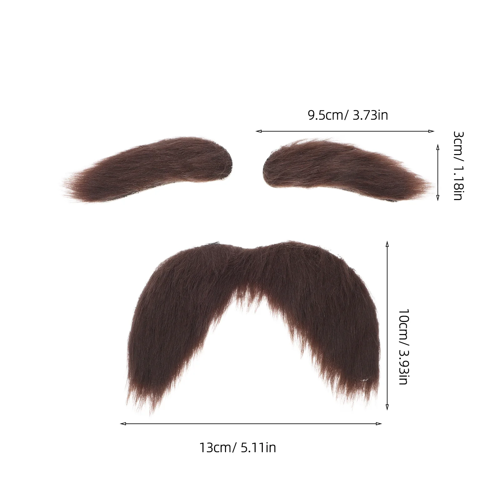 5 Juegos de cejas de barba falsa para Halloween, disfraz de anciano abuelo, accesorios para fiesta de Cosplay, Kit de disfraz de anciano