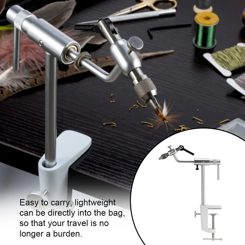 Fly Tying Vise 360 Degree Adjustable Fishing Tackle C-clamp Hook Beginner