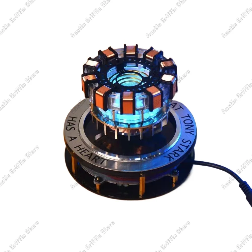 Magnetic Levitation Reactor Module With LED Lights Simulating Iron Man Movement Magnetic Levitation Display Rack