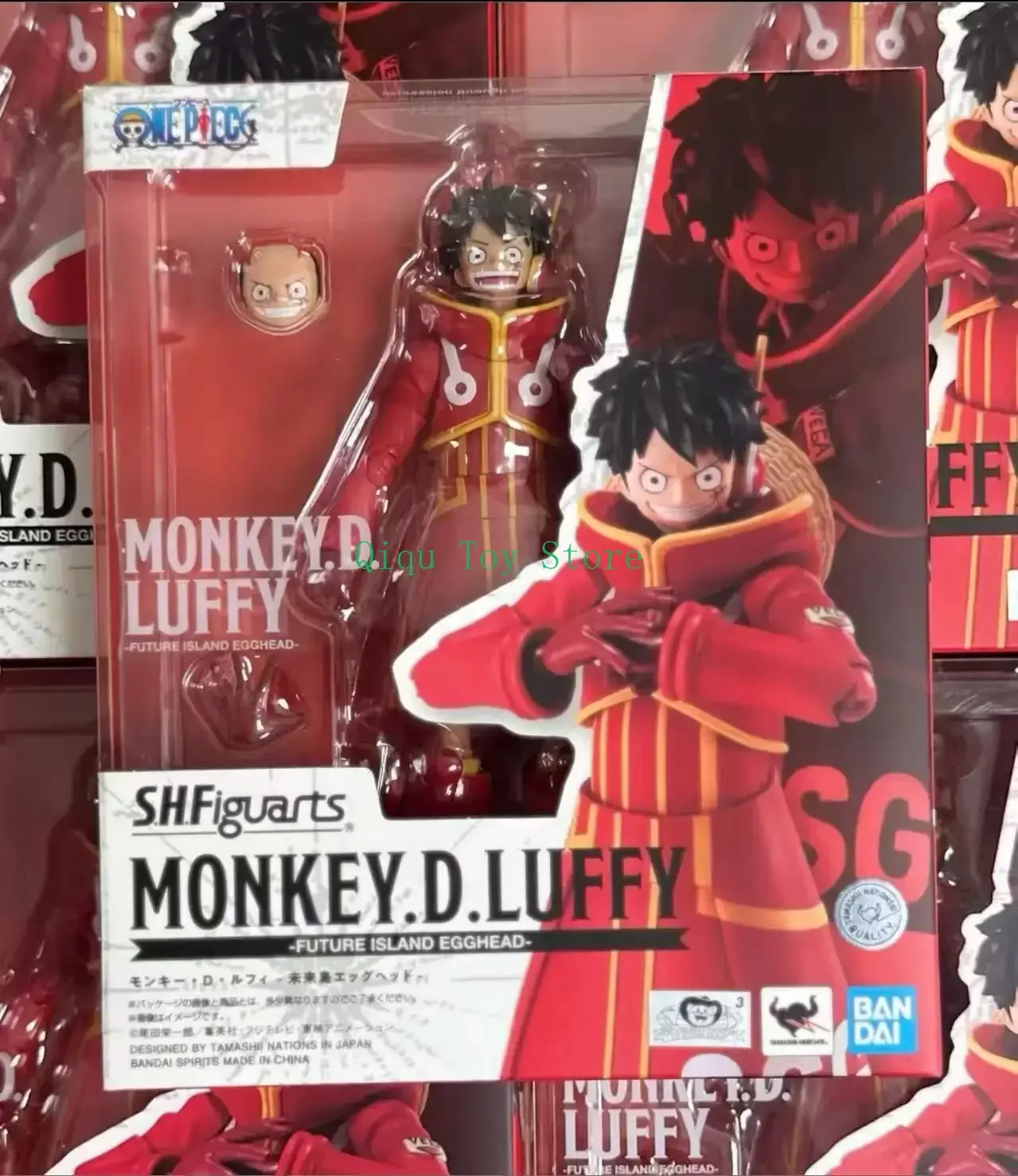 

100% brand new spot BANDAI SHF Luffy Future Island Egghead Island Straw Hat Luffy