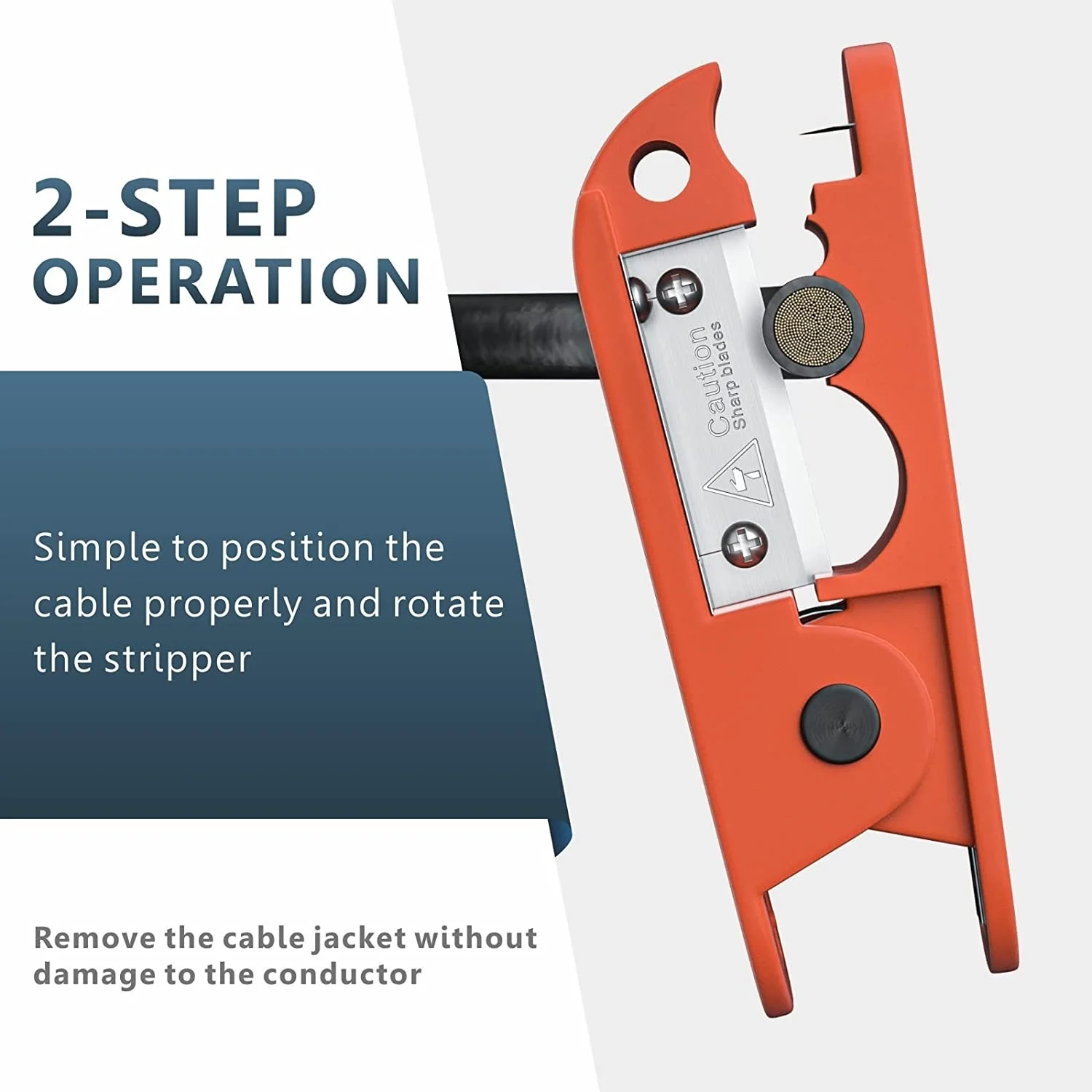 IWISS ICP-240 Rotary Cut Multi-functional Wire Stripping Knife Stripping Plier 240mm² Insulated Wire Cable Manual Quick Stripper