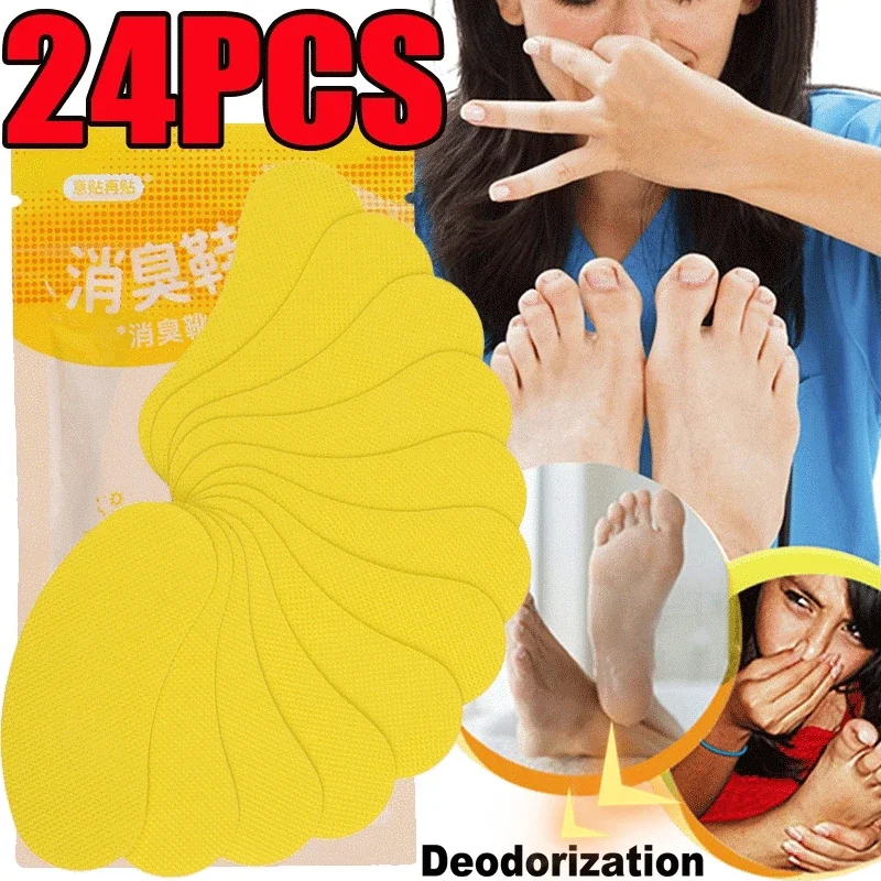 Nieuwe Sportschoenen Geurverwijderaar Deodorant Patch Lemon Atleet 'S Foot Rustgevende Binnenzool Stickers Antibacteriële Voetverzorging Tools