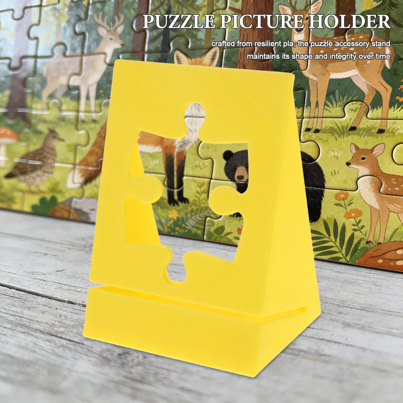 

Box Display Stand Clear Plastic Jigsaw Holder Rack For Puzzle Lids Reference Images Storage Organizer Lightweight Portable