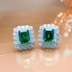 Huitan Delicate Fashion Design Ear Stud Lady Engagement Earrings Jewelry with Shiny Zirconia Exquisite Women Wedding Accessories