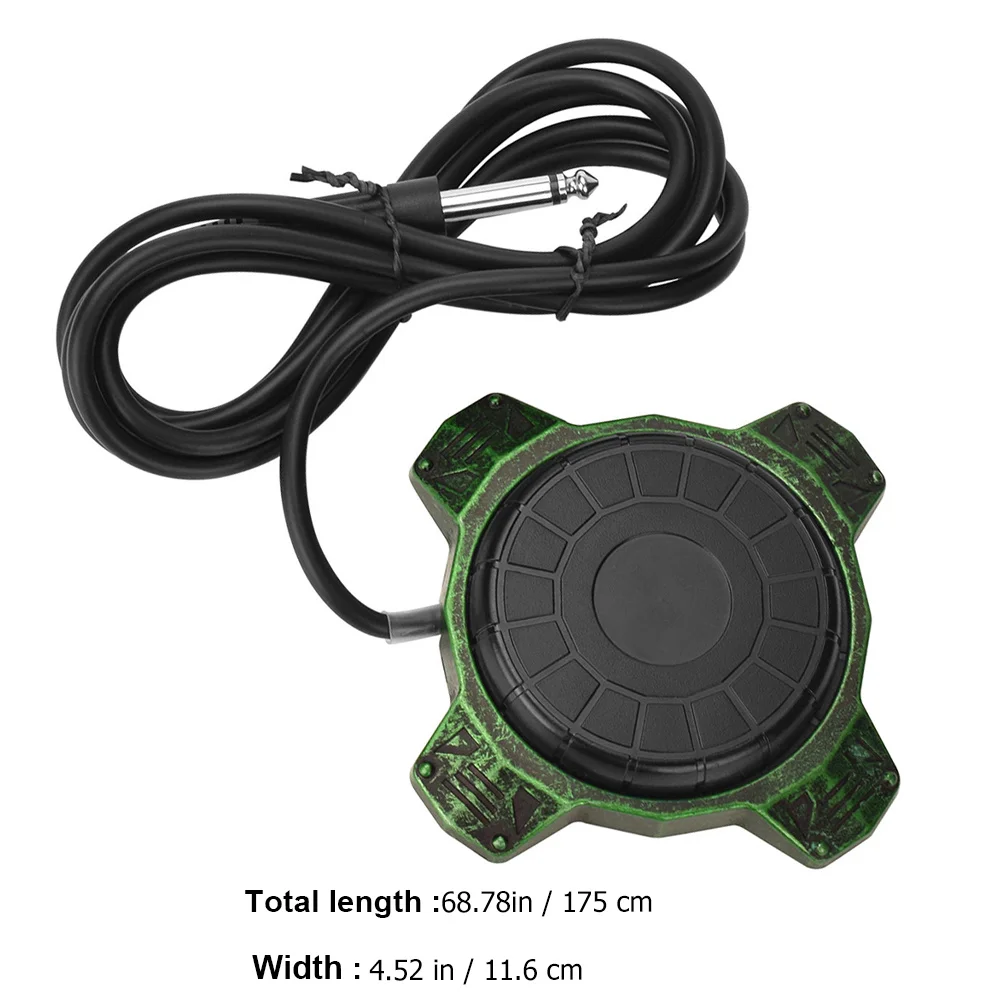 

1 шт., педаль для татуировки из алюминиевого сплава, медная проволока высокой проводимости, ножной переключатель для тату-машины, беспроводной источник питания для татуировки