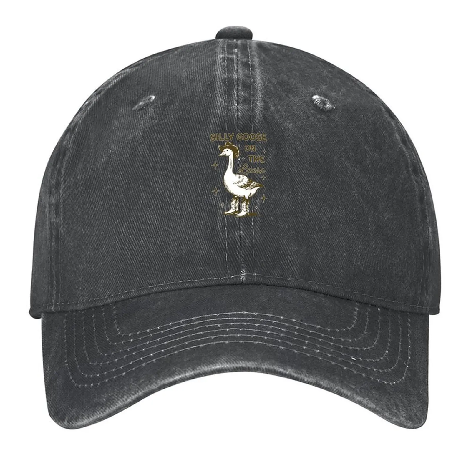 

Silly Goose On the Loose Cowboy Design Baseball Cap Rave Wild Ball Hat Beach Bag Male hat Trucker Hats For Men Women's