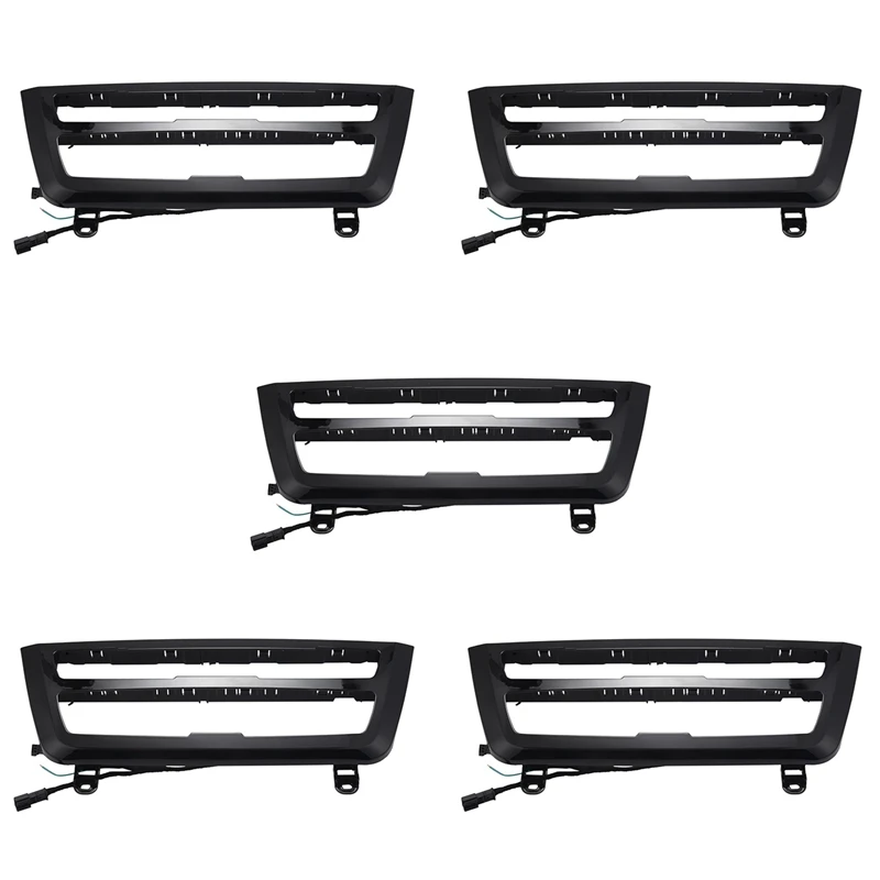 5X For 3 Series F30 Lci Radio Trim Led Dashboard Center Console Ac Panel Light