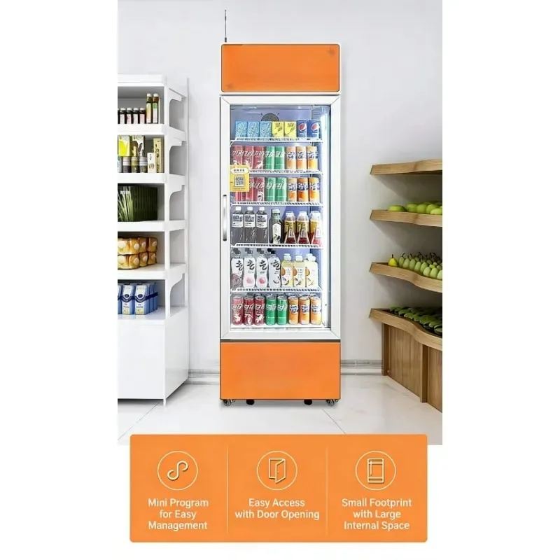 

【From China】Cost Effective Combo Vending Machine For Office Adjustable Temperature Refrigerant Beverage Smart AI Touchscreen