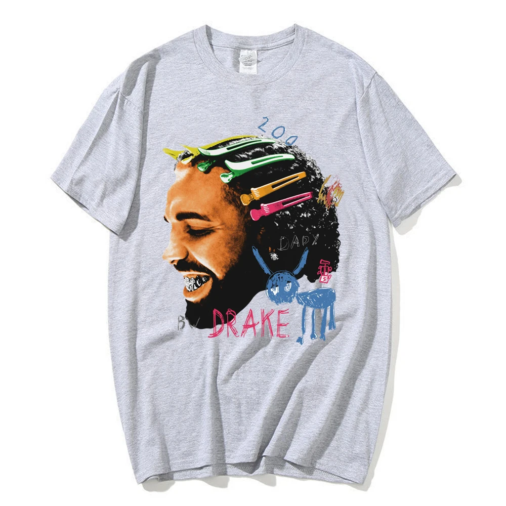 Vintage Rapper Drake for All The Dogs T Shirt Men's Women Fashion Hip Hop T-Shirt Tops Streetwear image 6