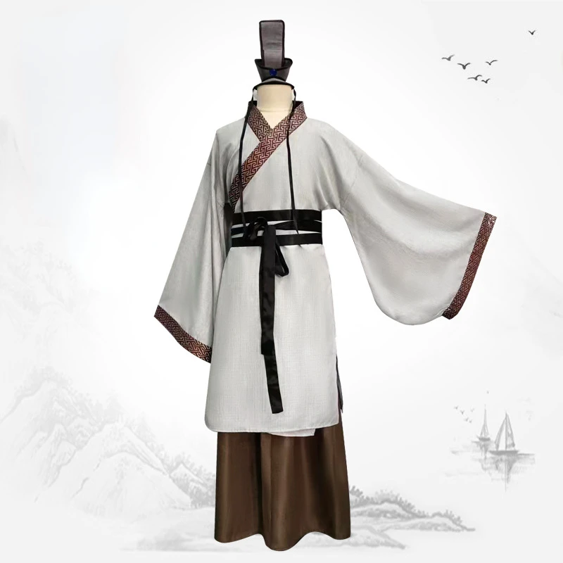 Costume de ministre des Prairies Hanfu pour hommes, imbibé de Tang, vêtements traditionnels chinois vintage, cosplay de carnaval pour adultes