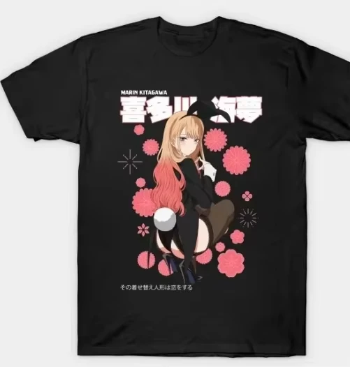 Sono Bisque Doll Marin Kitagawa Cat Paw Cosplay Japanese Text Anime Graphic Unisex Women And Men T-Shirt