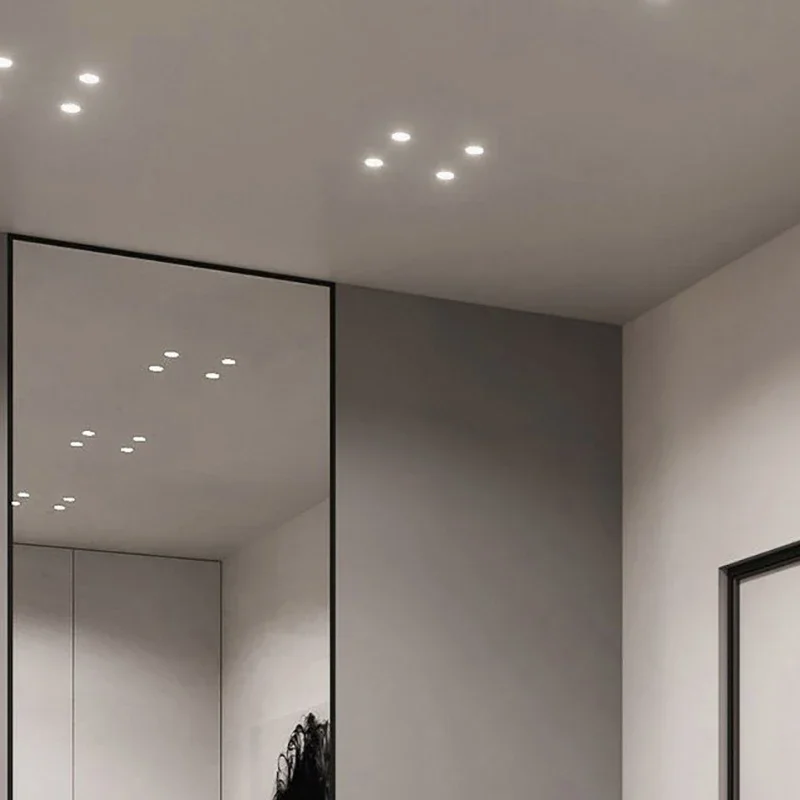 Pequeño foco LED empotrable de techo COB 1WD controlador regulable incluido para escaparate de casa gabinete Hotel rodapié, Etc.