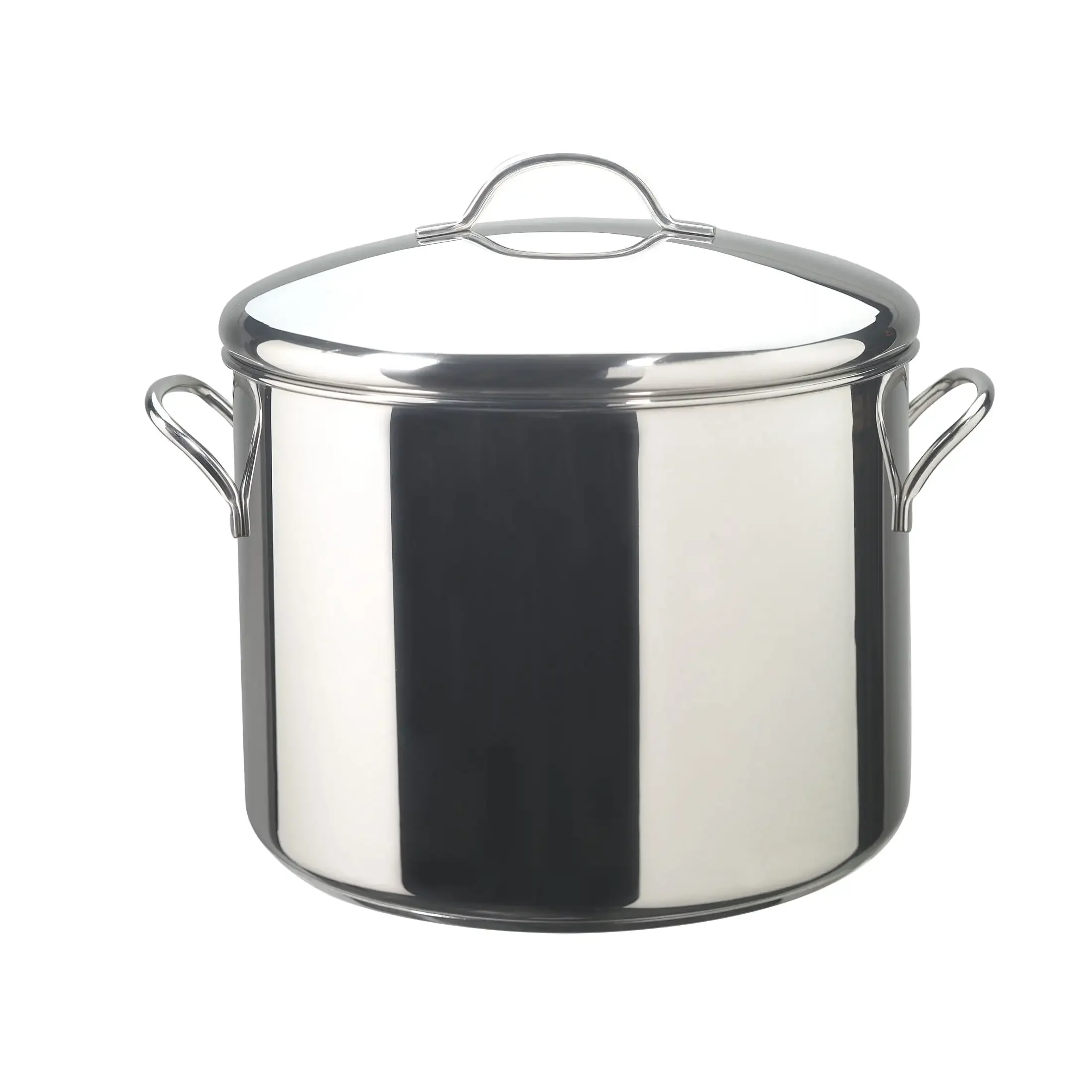 

16 Qt Stainless Steel Induction Stockpot with Lid, Stainless Steel